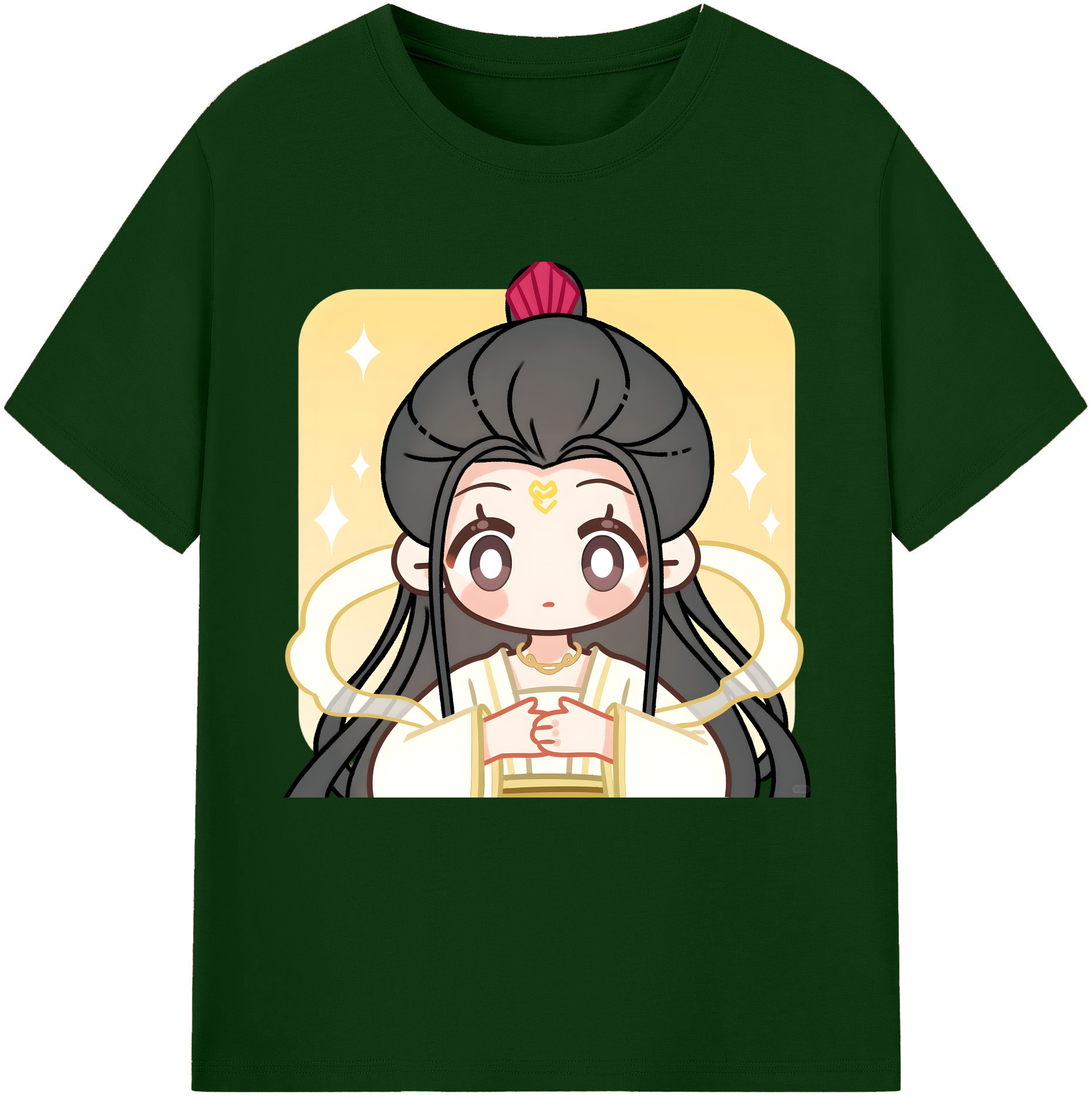 （画像用） Ne Zha 2 ナタ 魔童の大暴れ 綿100％半袖Tシャツ（フロントプリント）
